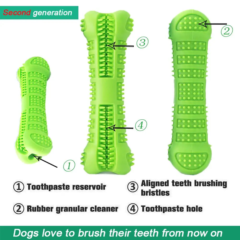 Soft Rubber Dog Toothbrushes Puppy Chew Toys Dog Brush Stick 360 Degree Teeth Cleaning Toothpaste for Small Dogs Pet Toothbrush