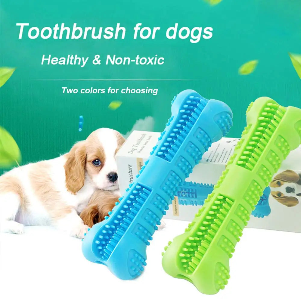 Soft Rubber Dog Toothbrushes Puppy Chew Toys Dog Brush Stick 360 Degree Teeth Cleaning Toothpaste for Small Dogs Pet Toothbrush