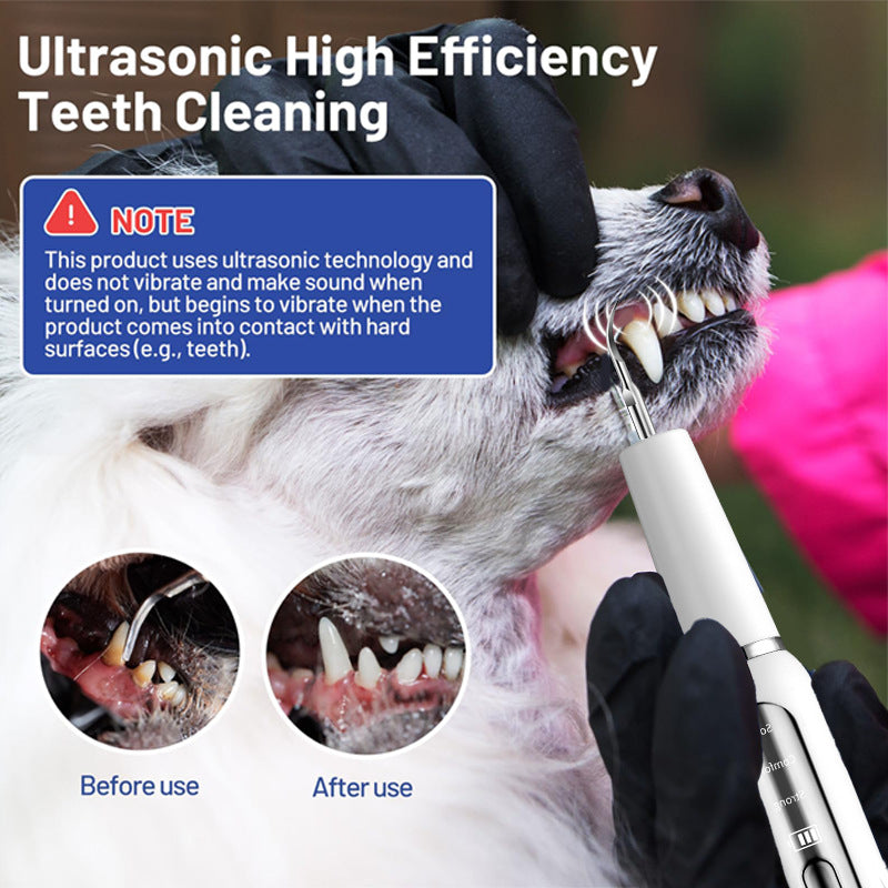 Dog Tooth Calculus Device Ultrasonic Toothbrush Electric Pet Tooth Scaler Tooth Cleaning Tool Plaque Dog Cat Dental Care Kit