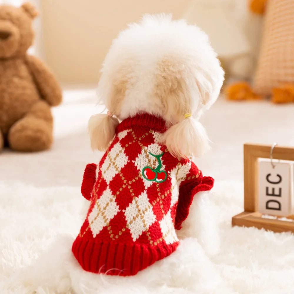 Warm Dog Sweaters for Small Dogs Turtleneck Knitted Winter Dog Clothes Pet Puppy Cat Sweater Vest Chihuahua French Bulldog Coat