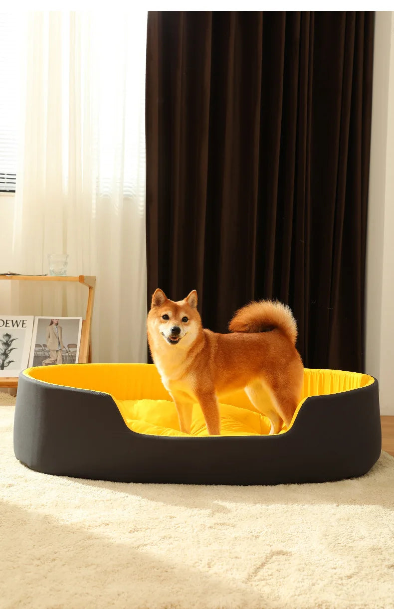 Bed for Dog Cat Pet Kennel Medium Dog Sofa Bed Cushion Pet Calming Dog Bed House Pet Supplies Accessories Four seasons universal