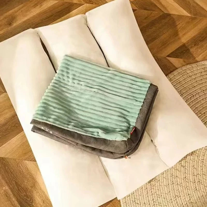 Winter Warm Pet Dog Bed Corduroy Dog Sleeping Mat Soft Pet Mat for Small Medium Large Dogs Detachable Washable Puppy Bed