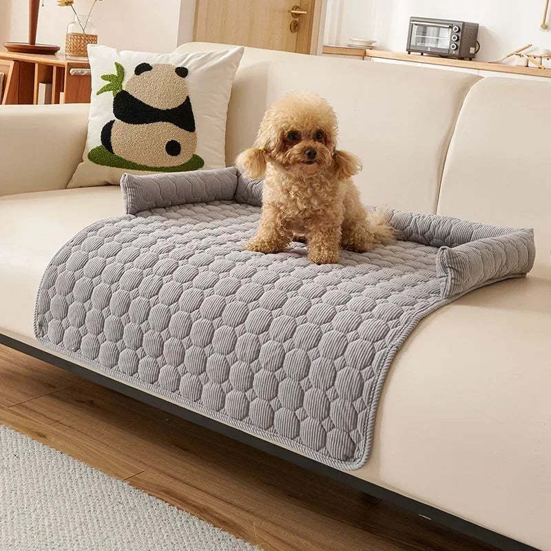 Square Winter Soft Warm House for Dog Bed for Small Dog Mat Super Soft Cat Bed Pet Sofa Pad Plush Neck Pillow Cat Nest Travel