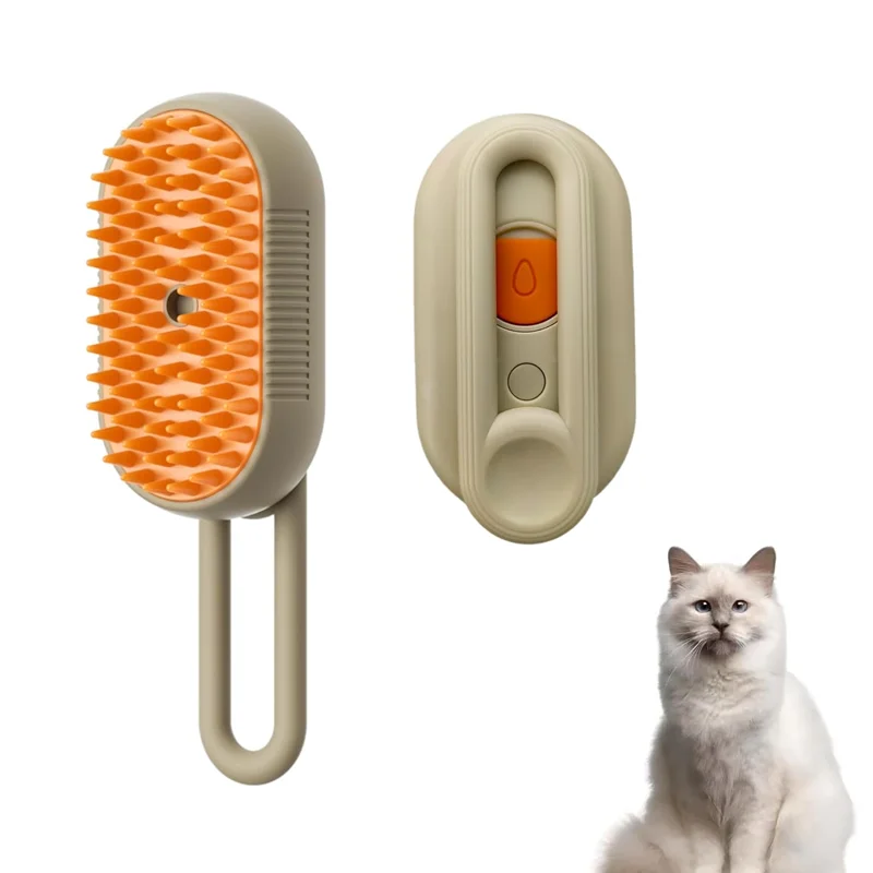 3-in-1 Dog Hair Brush Cat Hair Brush Electric Pet Cleaning Brush Steam Spray Brush Massage Hair Removal Comb Anti Flying Brush