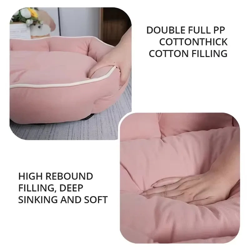 Pet Sofa Sleeping Bed Large Dog Bed House for Cats Big Space Dog Sofa Sleeping Mat Winter Warm Dog Cushion