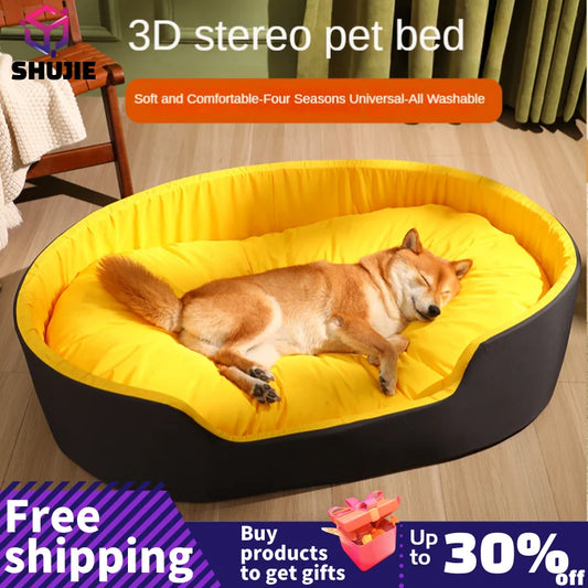 Bed for Dog Cat Pet Kennel Medium Dog Sofa Bed Cushion Pet Calming Dog Bed House Pet Supplies Accessories Four seasons universal