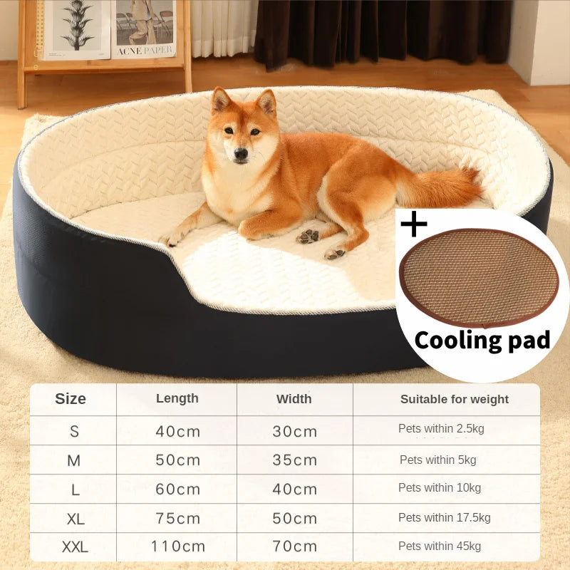 Bed for Dog Cat Pet Kennel Medium Dog Sofa Bed Cushion Pet Calming Dog Bed House Pet Supplies Accessories Four seasons universal