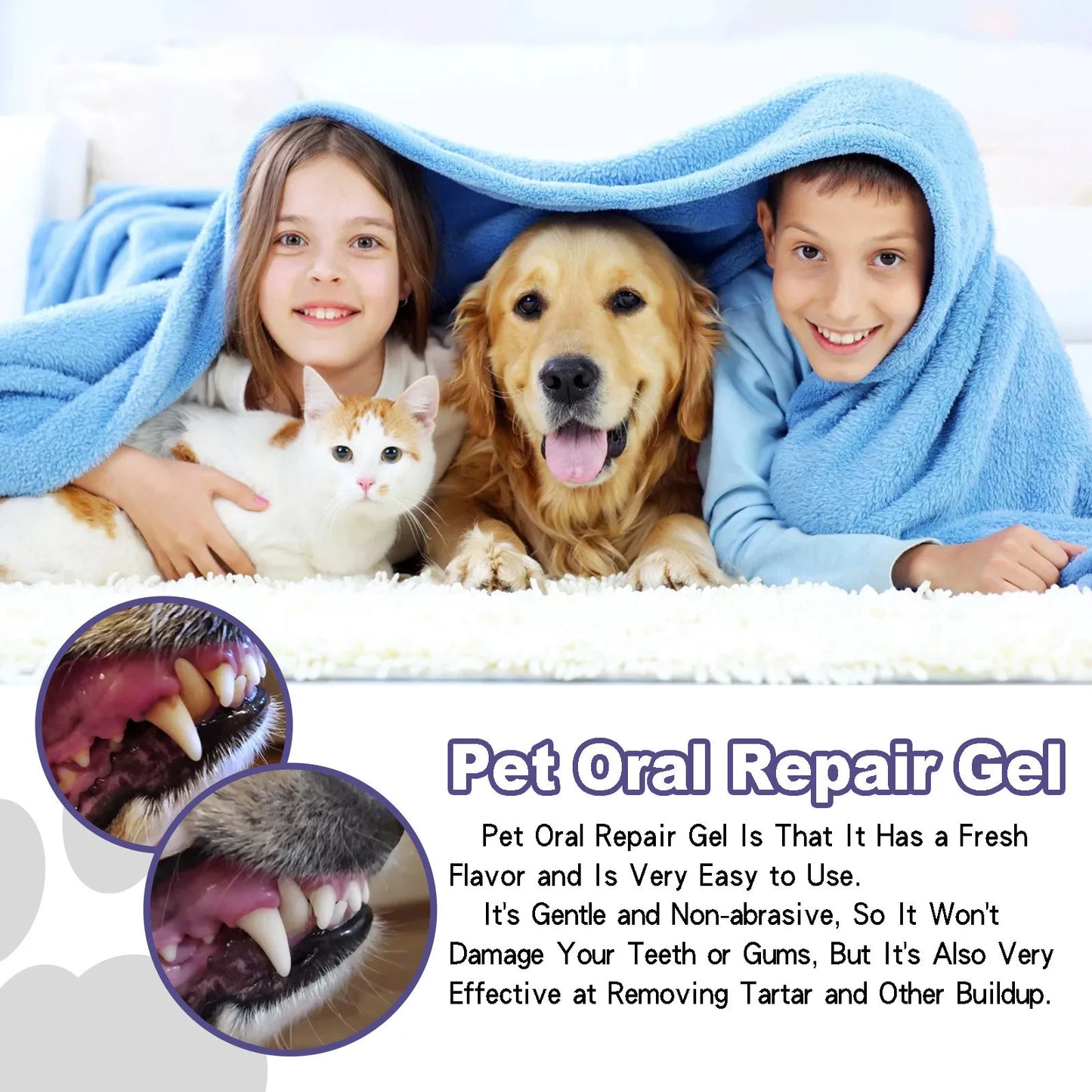 3ml Pet Oral Gel Cleaning Dog Cat Teeth, Bad Breath, For Tartar, No Need To Brush Teeth, Pet Breath Freshener Gel Care Cleaner