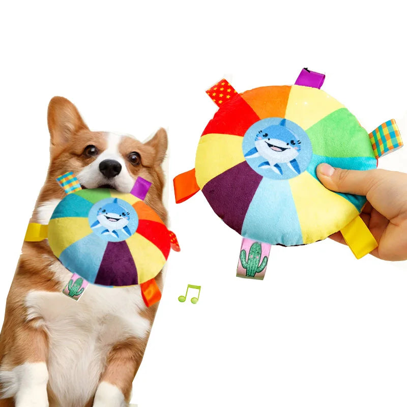 Interactive Ball Toys With Grab Tabs Dog Bite Chew Balls Pets Accessories Puppy Outdoor Training Soccer Pet Supplies 16cm