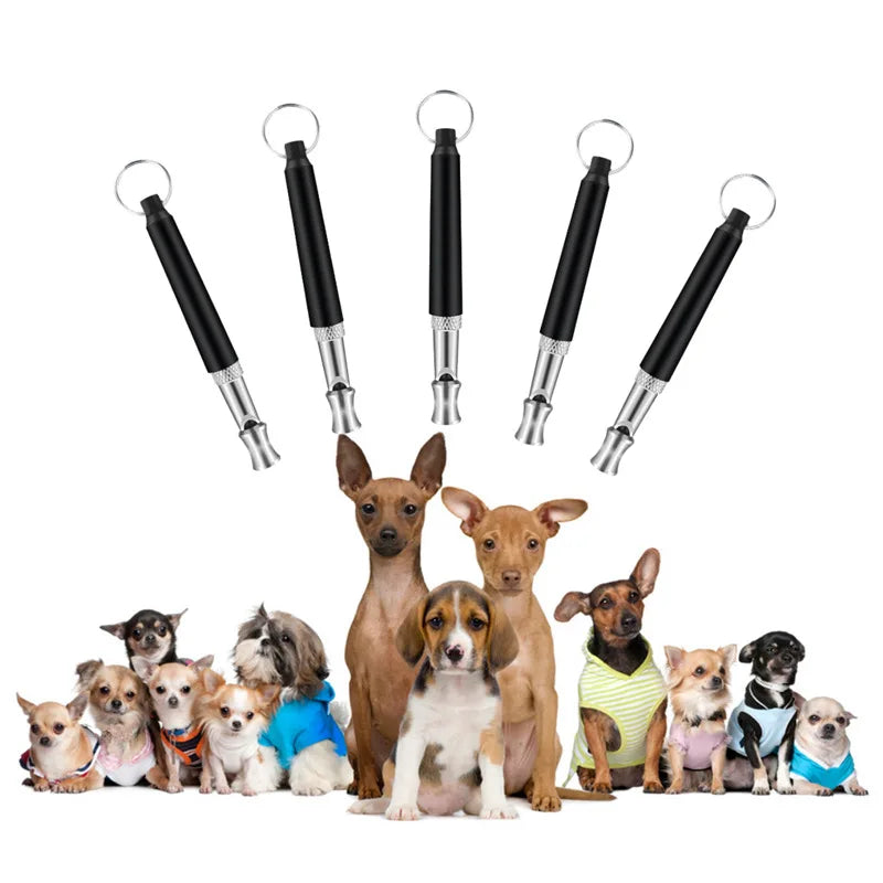 New Dog Pet High Frequency Supersonic Whistle Stop Barking Bark Control Dog Training Deterrent Whistle Puppy Adjustable Training