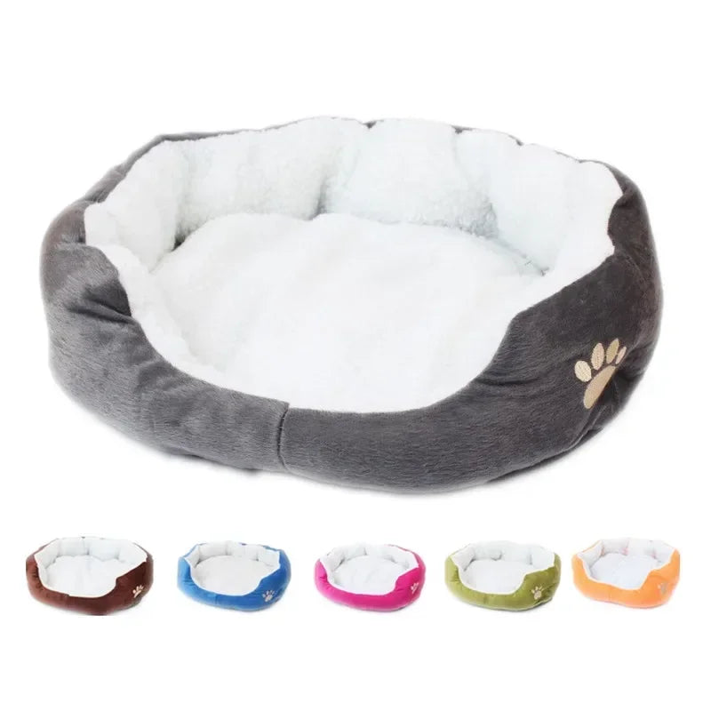 Washable Super Soft Dog Bed Pet Bed Mat Supplies Plush Cat Mat Small and Large Size Lambswool Kennel Teddy Bichon