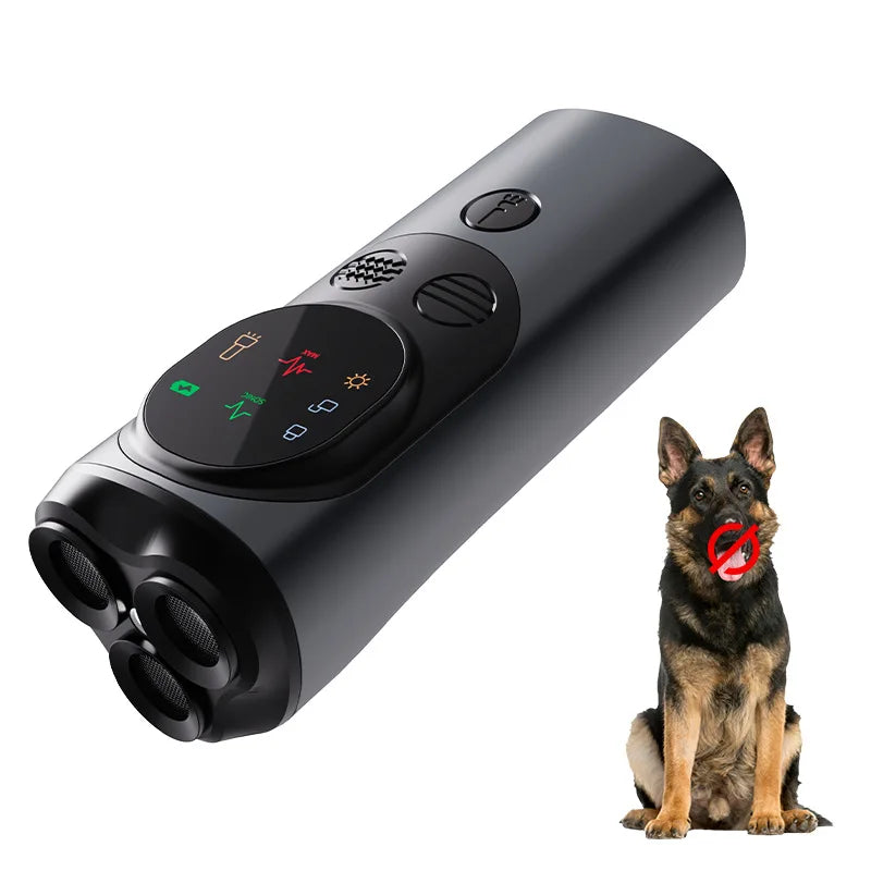 New Bark Catcher with LED Flashlight, Dog Repeller, Anti-Barker, Deterrent Bark Repeller