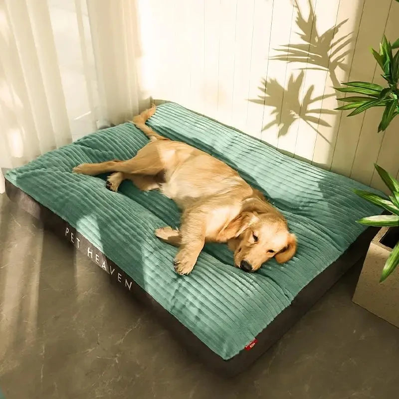 Winter Warm Pet Dog Bed Corduroy Dog Sleeping Mat Soft Pet Mat for Small Medium Large Dogs Detachable Washable Puppy Bed