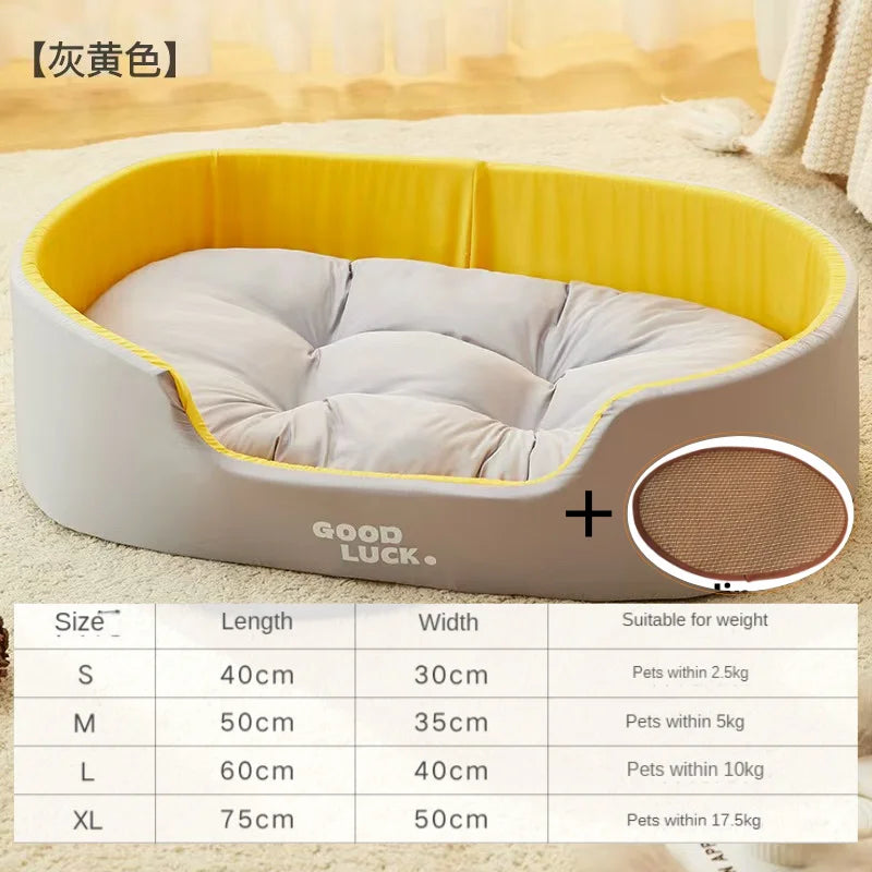 Bed for Dog Cat Pet Kennel Medium Dog Sofa Bed Cushion Pet Calming Dog Bed House Pet Supplies Accessories Four seasons universal