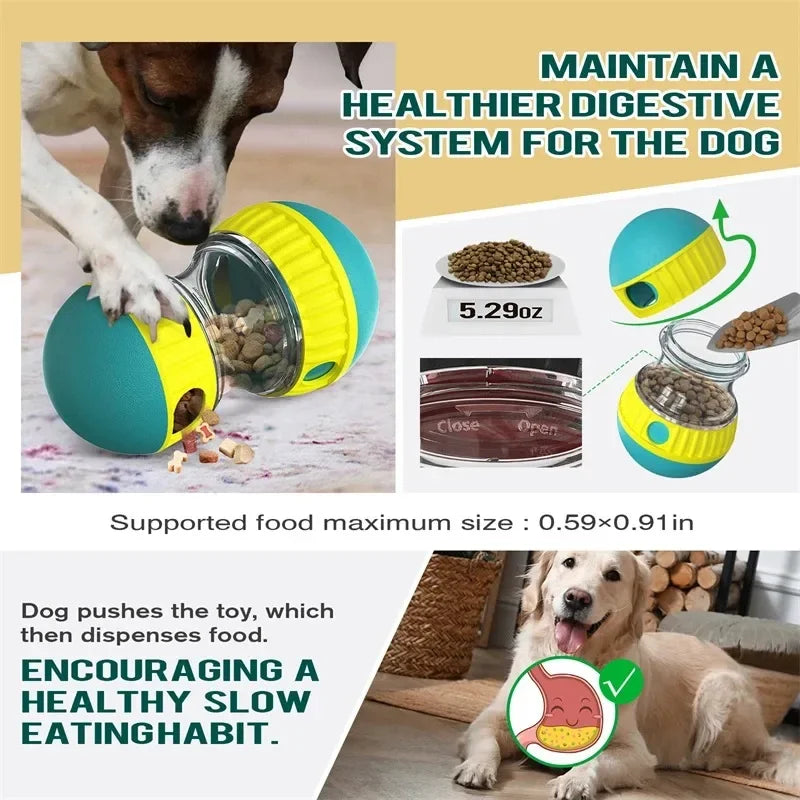 Dog Funnel Ball Toys Slow Food Adjustable Slow Food Puzzle Puppy Toys Avoid Dog Split Home Pet Entertainment Leisure Toys