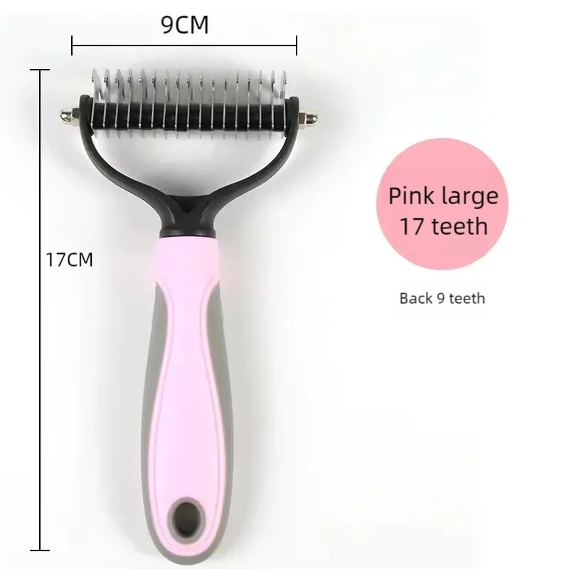 Professional Pet Deshedding Brush Dog Hair Remover Pet Fur Knot Cutter Puppy Cat Comb Brushes Dogs Grooming Shedding Supplies