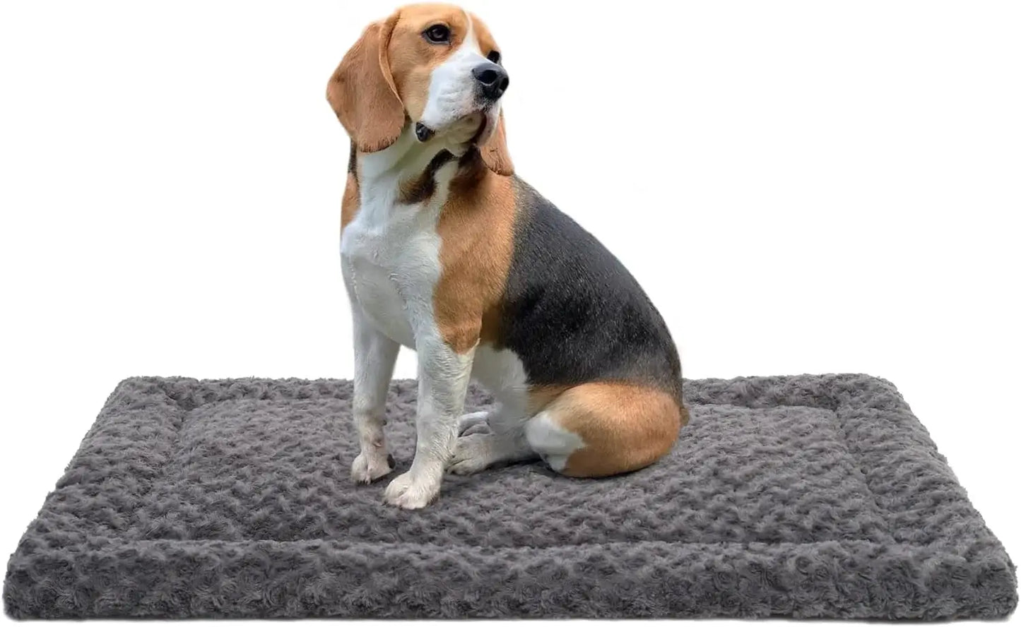 Washable Dog Bed Mat Reversible Dog Crate Pad Soft Fluffy Pet Kennel Beds Dog Sleeping Mattress