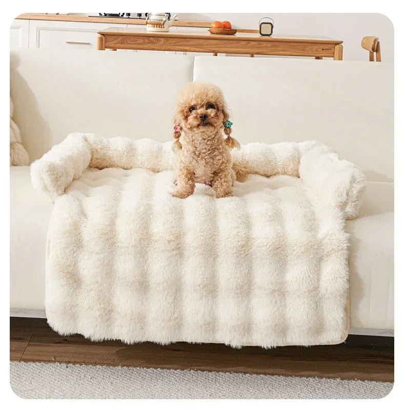 Square Winter Soft Warm House for Dog Bed for Small Dog Mat Super Soft Cat Bed Pet Sofa Pad Plush Neck Pillow Cat Nest Travel