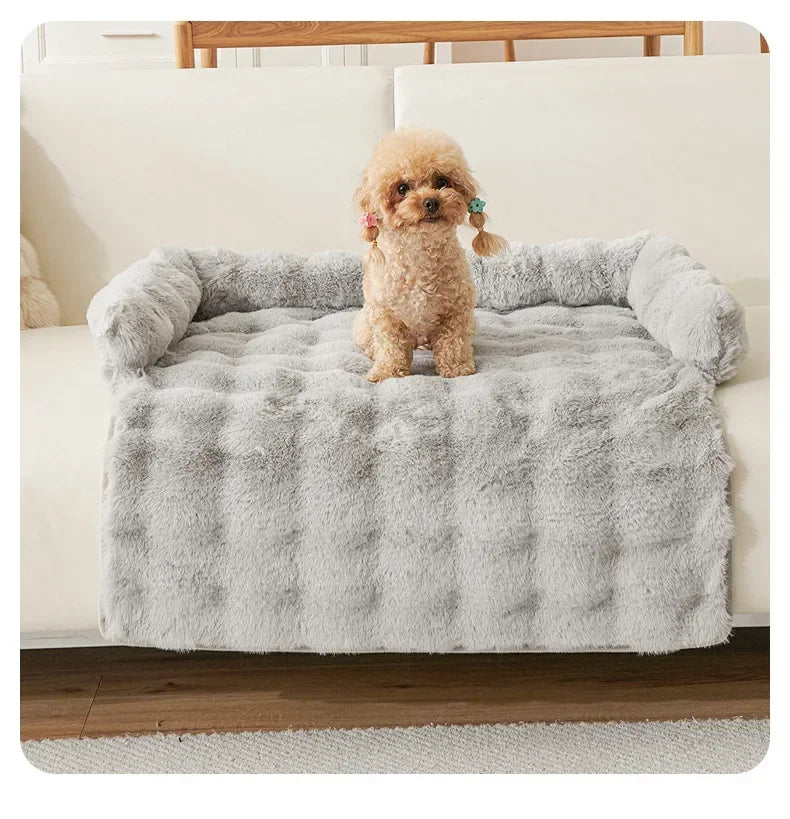 Square Winter Soft Warm House for Dog Bed for Small Dog Mat Super Soft Cat Bed Pet Sofa Pad Plush Neck Pillow Cat Nest Travel