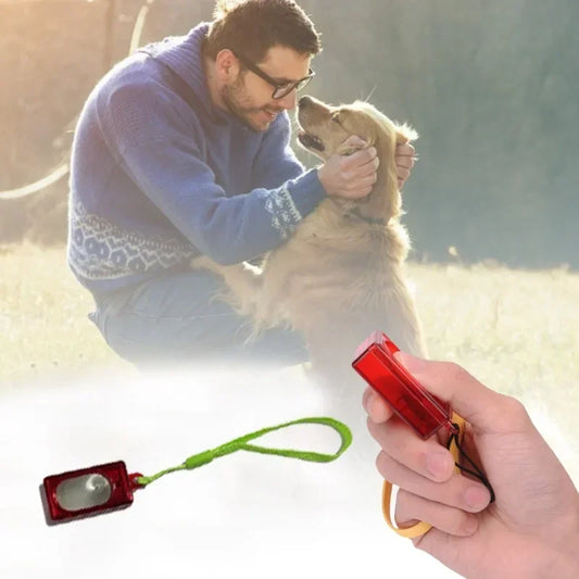 Pet Training Clicker Professional Grooming Tools Dog Trainer Obedience Agility Tool Wrist Strap Animal Supplies