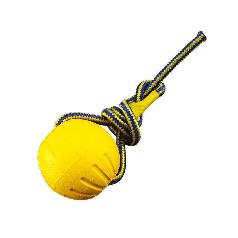 Dog Toy Ball Training Pull Ring Resistant To Biting Grinding Teeth Threading Rope Ball Floating Pet Products Interactive Toy