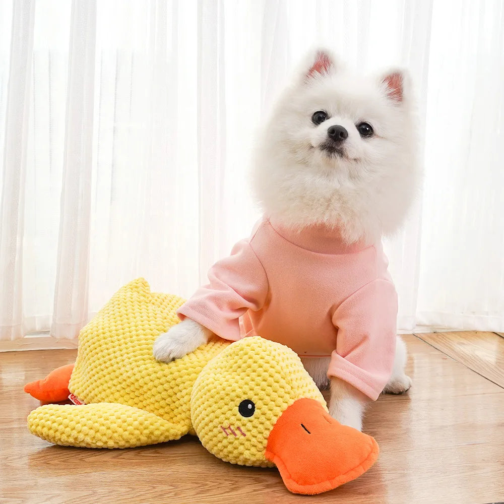 Duck Shape Dog Toy Quacking Pet Toys for Small Large Dog Cat Durable Puppy Molar Chew Toy Fun Interactive Plaything Dog Supplies