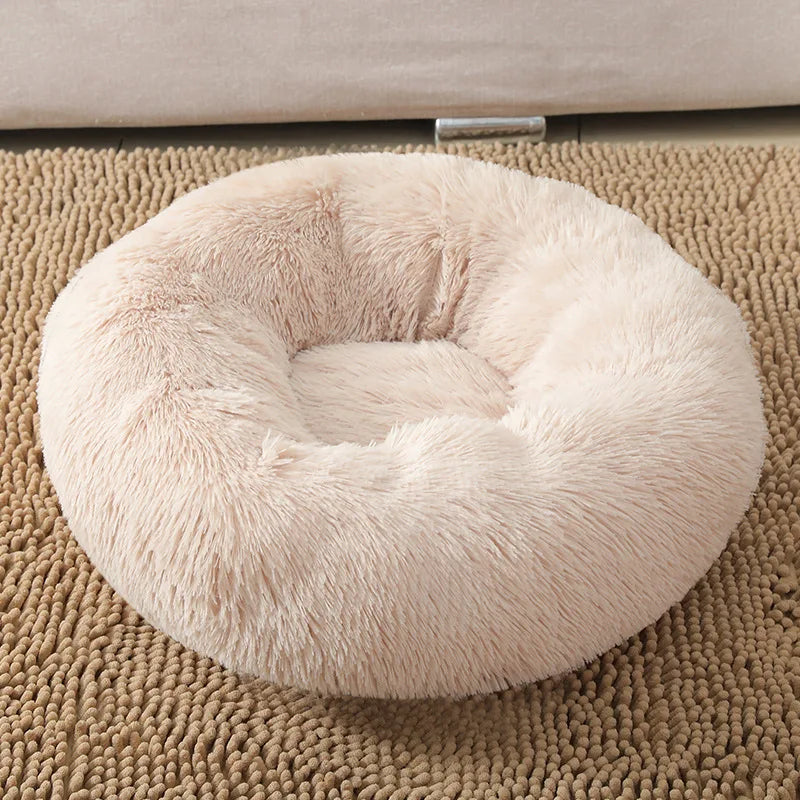 Round Cat Beds House Soft Long Plush Best Pet Dog Bed For Dogs Basket Pet Products Cushion Cat Bed Cat Mat Animals Sleeping Sofa