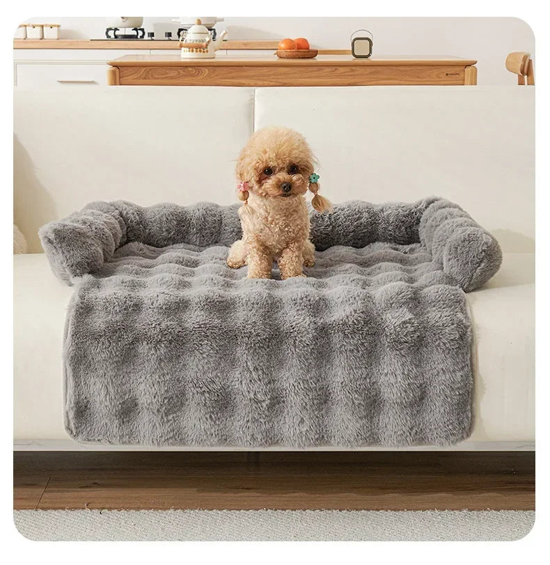 Square Winter Soft Warm House for Dog Bed for Small Dog Mat Super Soft Cat Bed Pet Sofa Pad Plush Neck Pillow Cat Nest Travel