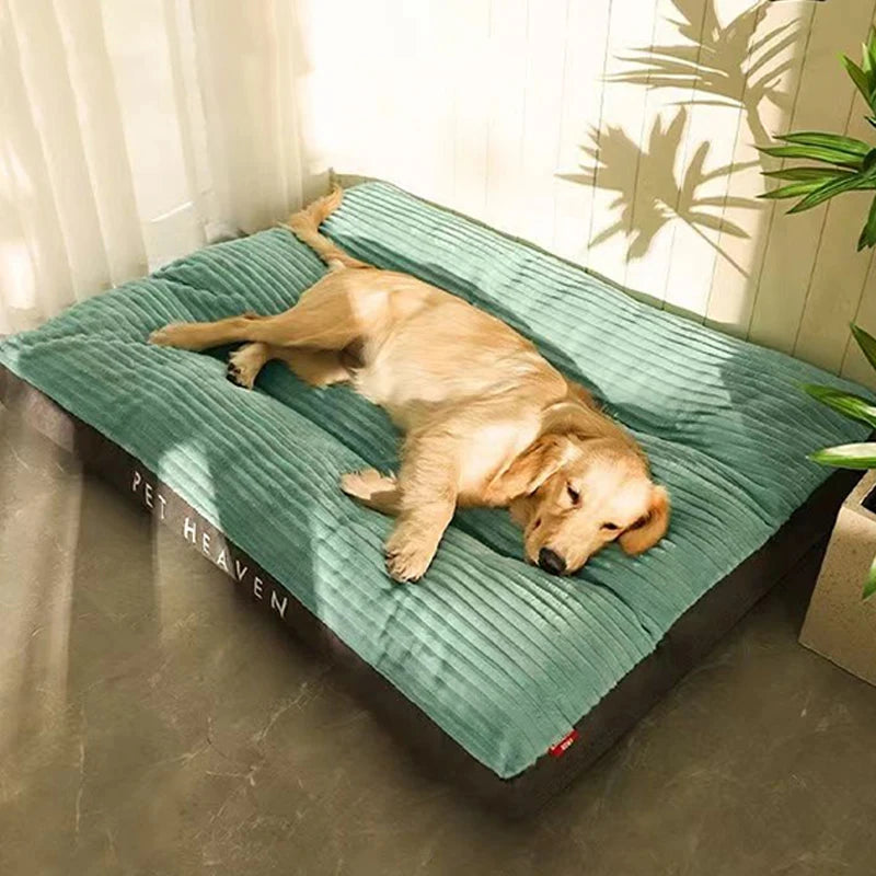 Winter Warm Pet Dog Bed Corduroy Dog Sleeping Mat Soft Pet Mat for Small Medium Large Dogs Detachable Washable Puppy Bed