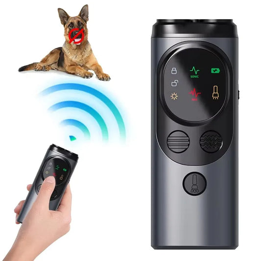 New Bark Catcher with LED Flashlight, Dog Repeller, Anti-Barker, Deterrent Bark Repeller