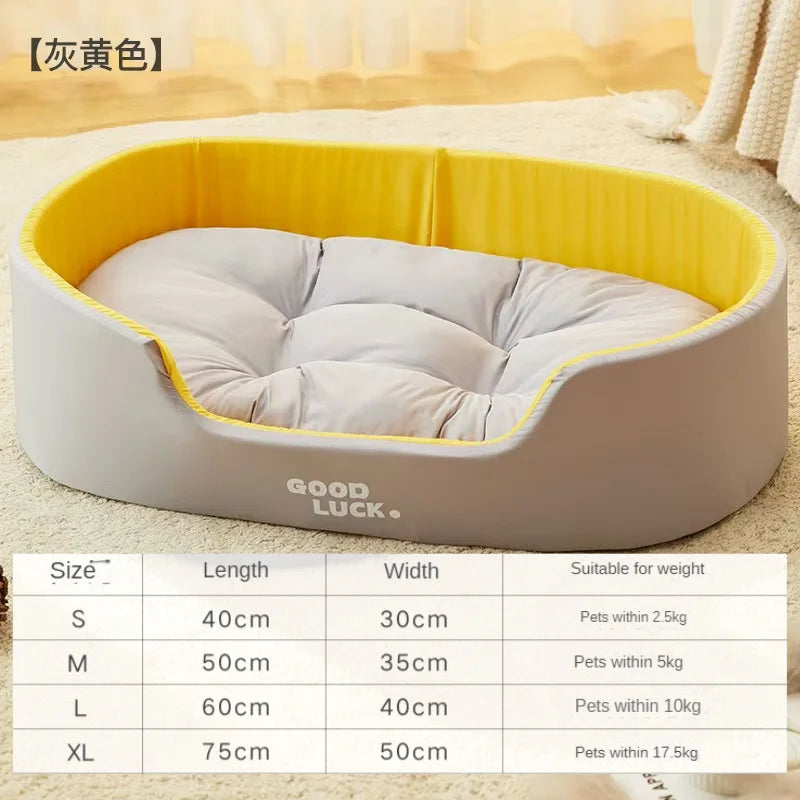 Bed for Dog Cat Pet Kennel Medium Dog Sofa Bed Cushion Pet Calming Dog Bed House Pet Supplies Accessories Four seasons universal