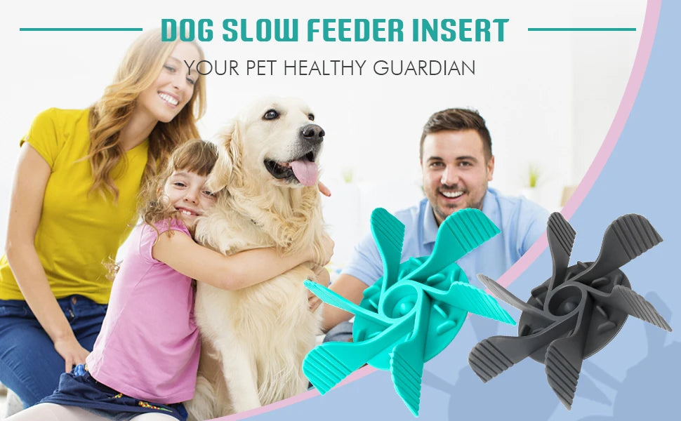 Pet Feeder Plugin Powerful Suction Cup Slow Food Anti Choking Bowl Convenient Easy Clean Extended Dogs Eating Time Pet Supplies