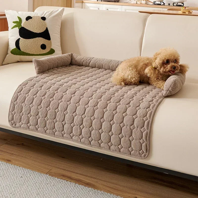 Square Winter Soft Warm House for Dog Bed for Small Dog Mat Super Soft Cat Bed Pet Sofa Pad Plush Neck Pillow Cat Nest Travel