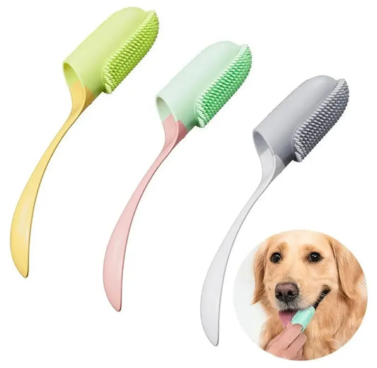 Dog Cleaning Supplies Tooth Cleaning Brush Wholesale Custom Pet Dog Toothbrush for Dog Teeth Cleaning