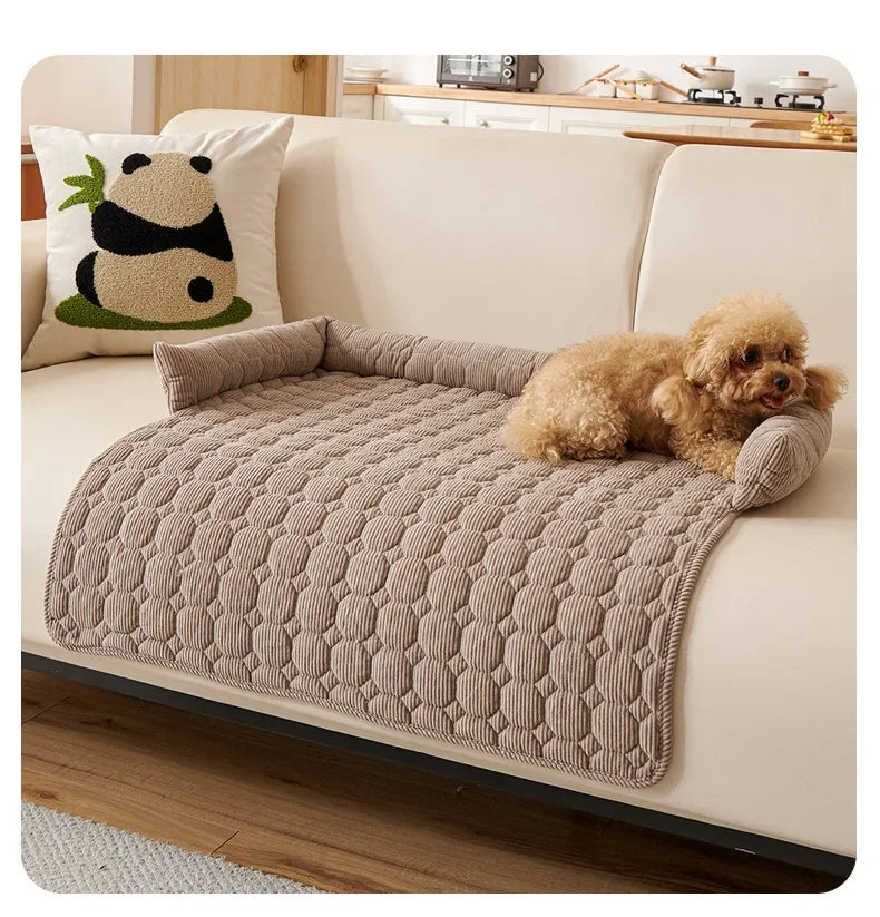 Square Winter Soft Warm House for Dog Bed for Small Dog Mat Super Soft Cat Bed Pet Sofa Pad Plush Neck Pillow Cat Nest Travel