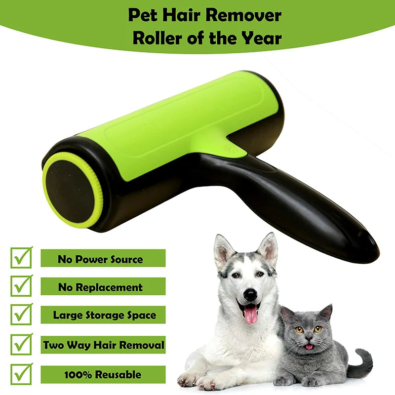 Pet Removes Hairs Cat and Dogs Green Cleaning Brush Fur Removing Animals Hair Brush Clothing Couch Sofa Carpets Combs