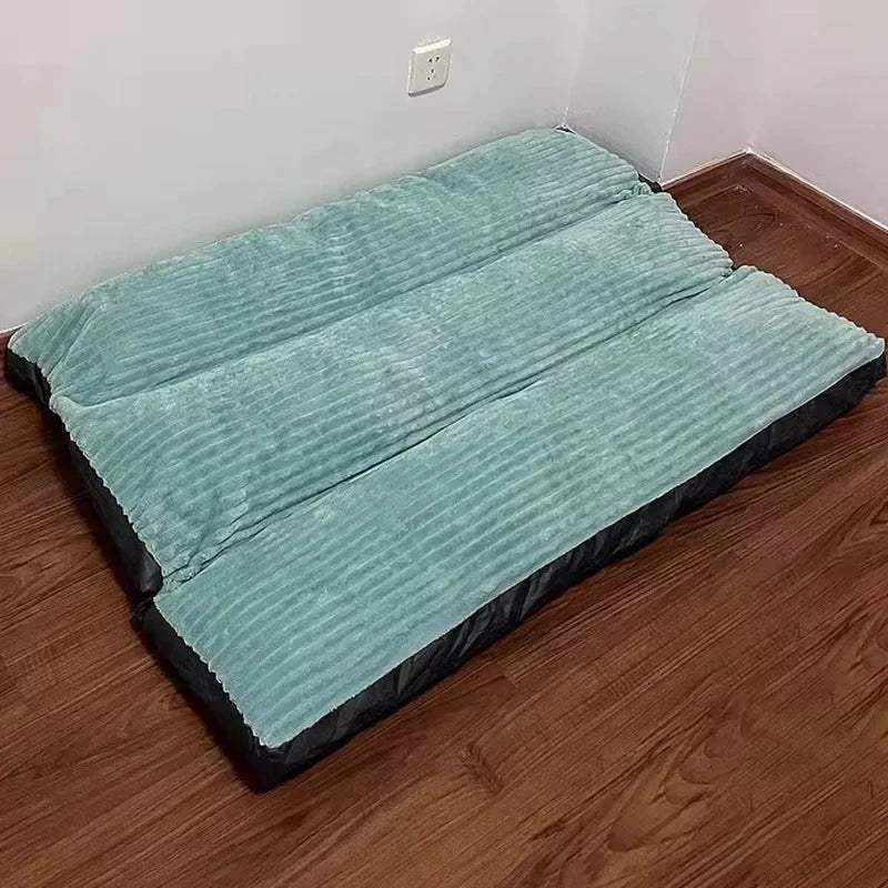 Winter Warm Pet Dog Bed Corduroy Dog Sleeping Mat Soft Pet Mat for Small Medium Large Dogs Detachable Washable Puppy Bed