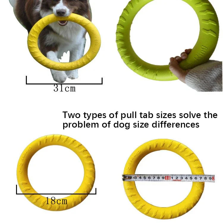 Dog Toy Ball Training Pull Ring Resistant To Biting Grinding Teeth Threading Rope Ball Floating Pet Products Interactive Toy