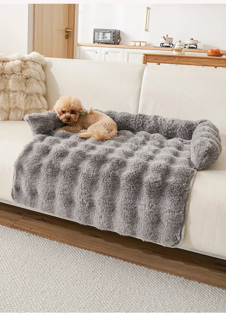 Square Winter Soft Warm House for Dog Bed for Small Dog Mat Super Soft Cat Bed Pet Sofa Pad Plush Neck Pillow Cat Nest Travel