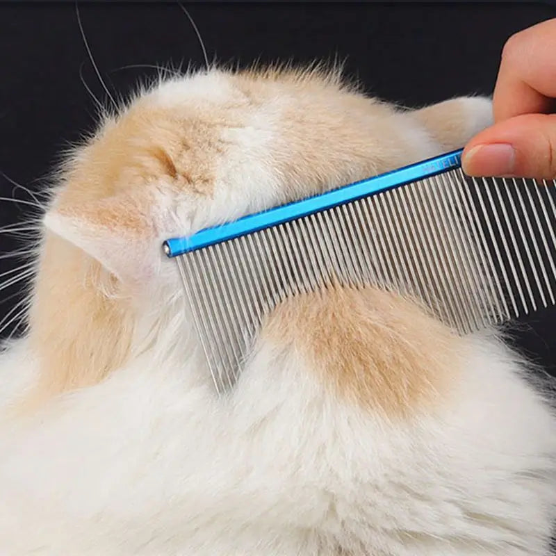 16/19cm Pet Hair Comb For Dog Comb Cat Detangler Fur Trimming Dematting Deshed Brush Grooming Tool For Long Hair Curly Pet