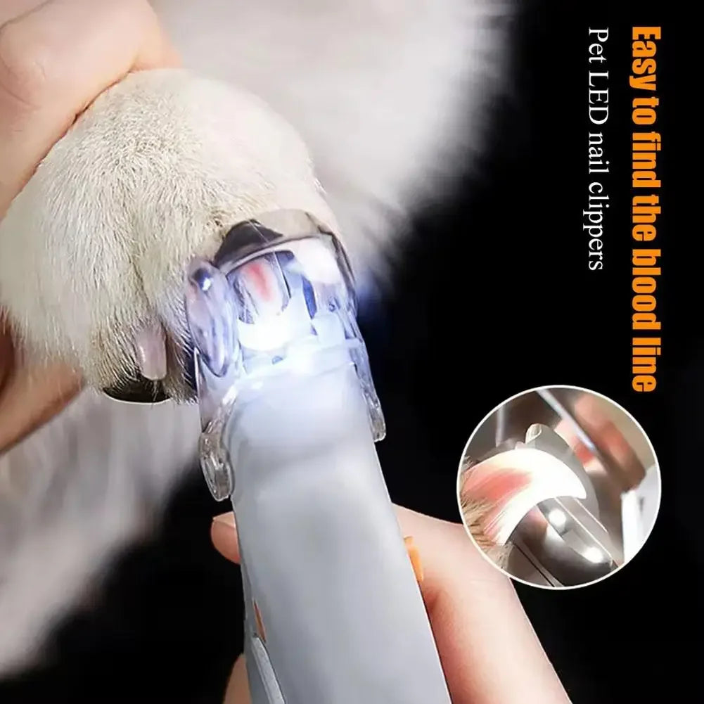 Professional Pet Nail Clipper Scissors With LED Light Cat Dog Nail Clippers Tool Scissors Nail Toeclaw Cutter Scissors Pet Suppl