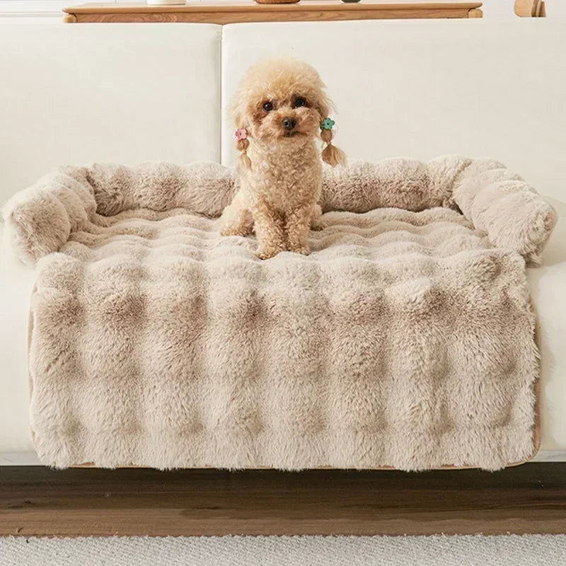 Square Winter Soft Warm House for Dog Bed for Small Dog Mat Super Soft Cat Bed Pet Sofa Pad Plush Neck Pillow Cat Nest Travel