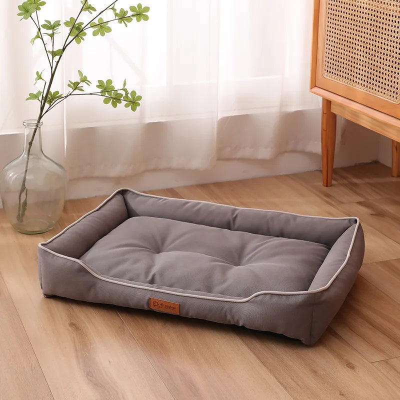 Four Season Square Dog Bed for Large Dog Mattress Bite-resistant Cat Bed Soft Thickened Dog Bed Waterproof Sofa Pet House